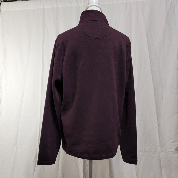 Perry Ellis Men's Quarter Zip Cotton Blend Sweater - Picture 5 of 9